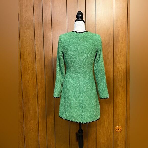Alexia Admor Zayla Long Sleeve Button Front Tweed Dress size 4 - Picture 10 of 13